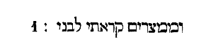 [Hebrew Text]