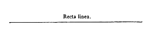 [Recta linea]